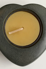 Haiti Riverstone Tealight Candleholder -Haiti