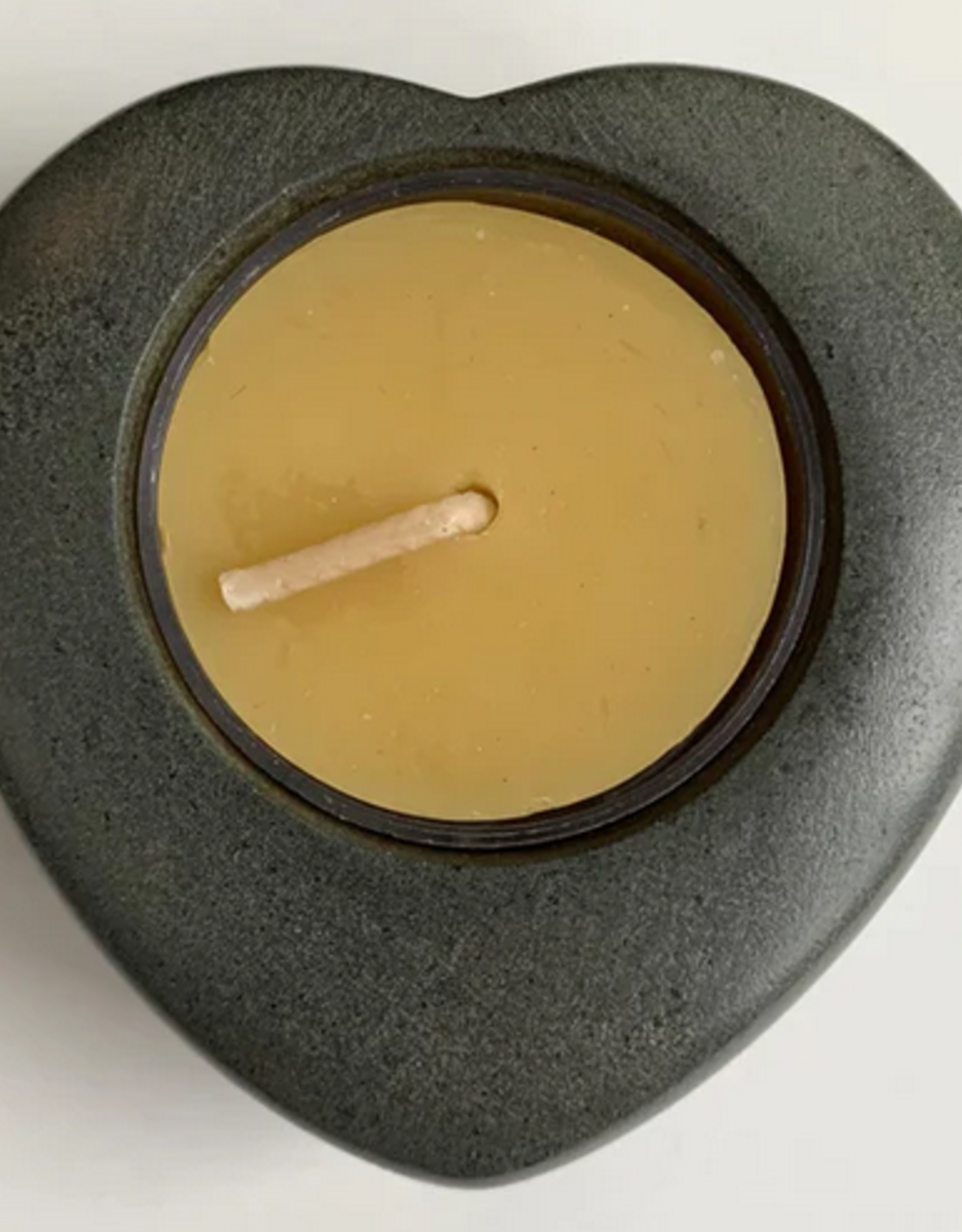 Haiti Riverstone Tealight Candleholder -Haiti
