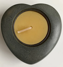 Haiti Riverstone Tealight Candleholder -Haiti