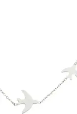 Asia Necklace Sparrow Silver -  Asia