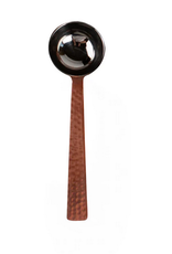 India Coffee Scoop Hammered Stainless Steel - India