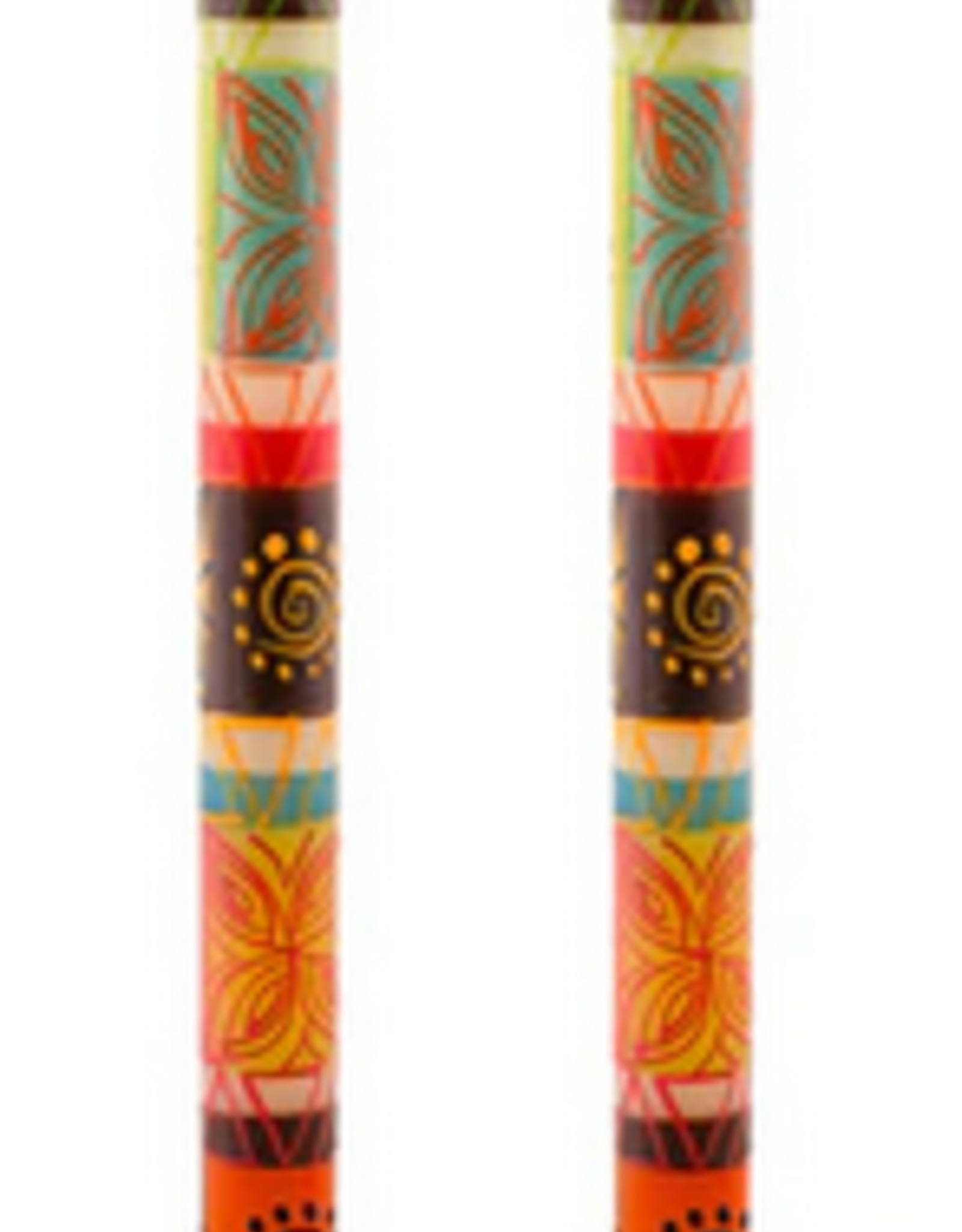 South Africa Set of 2 patterned taper candles, 8 hours