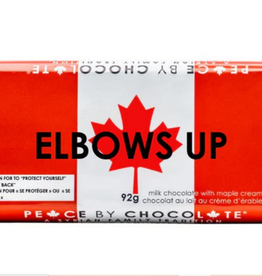 Canada Chocolate Elbows Up Canada 92g Milk Chocolate Maple Cream - Peace By Chocolate