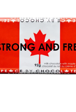 Canada Strong and Free Milk Chocolate Maple Cream Bar 92g - Peace By Chocolate