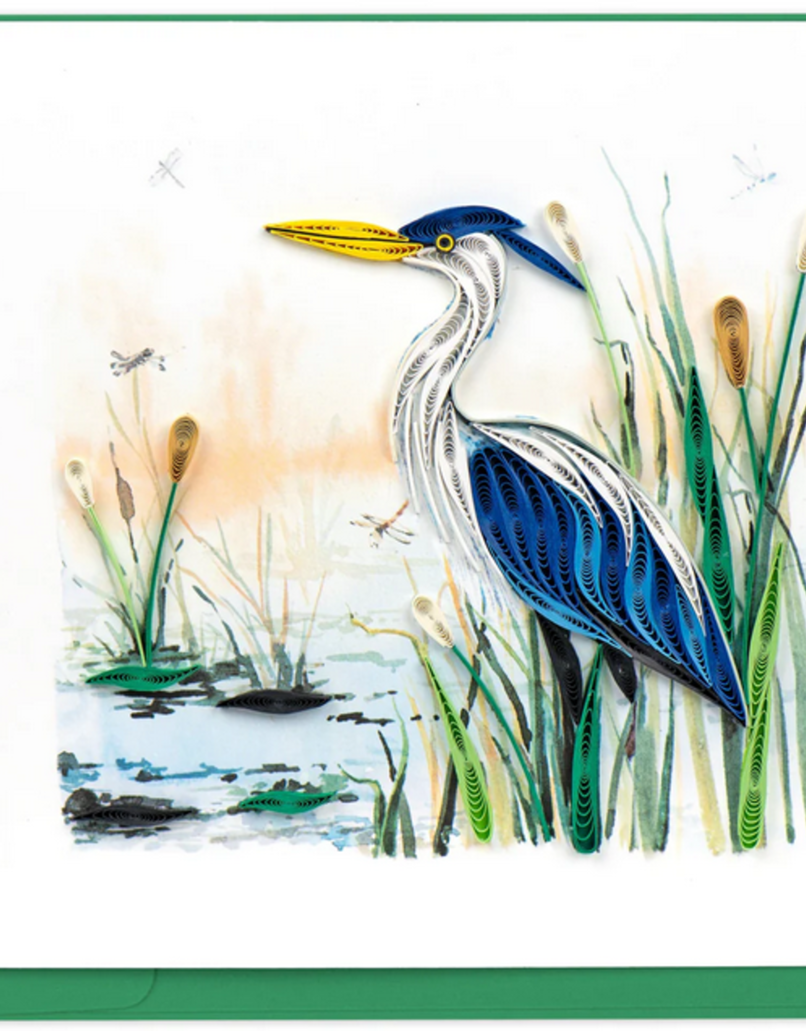 Vietnam Quilling Card Great Blue Heron - Vietnam