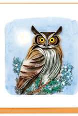 Vietnam Quilling Card  Great Horned Owl - Vietnam