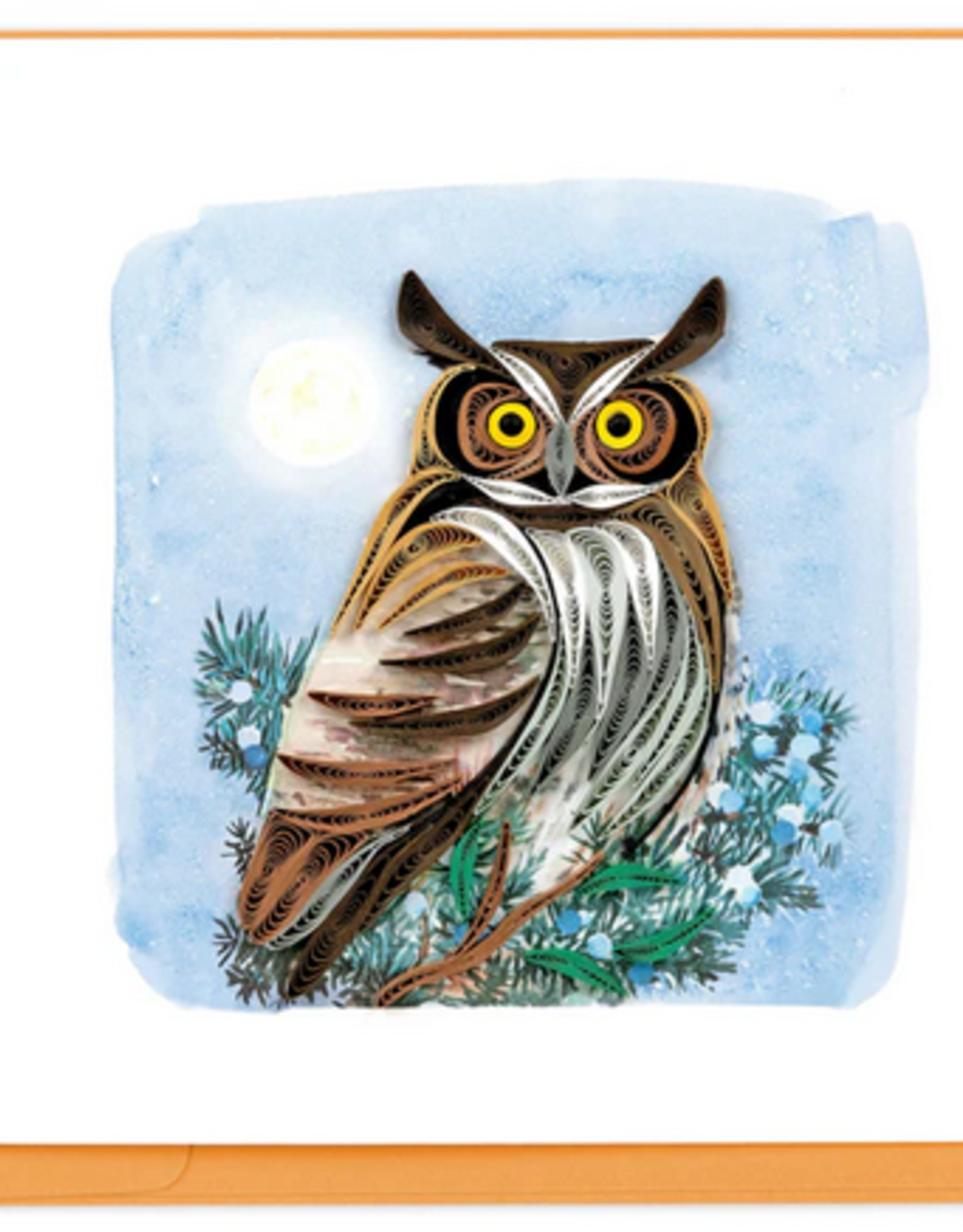Vietnam Quilling Card  Great Horned Owl - Vietnam