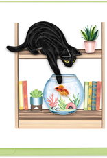 Vietnam Quilling Card  Mischievous Cat - Vietnam