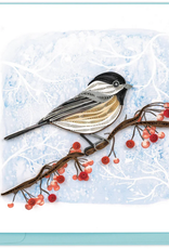 Vietnam Quilling Card  Winter Chickadee - Vietnam
