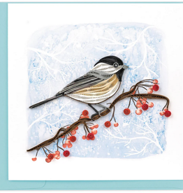 Vietnam Quilling Card  Winter Chickadee - Vietnam