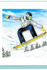 Vietnam Quilling Card  Snowboarder - Vietnam
