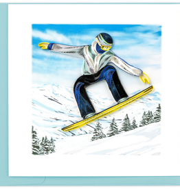 Vietnam Quilling Card  Snowboarder - Vietnam