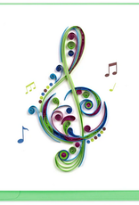 Vietnam Quilling Card  Treble Clef - Vietnam