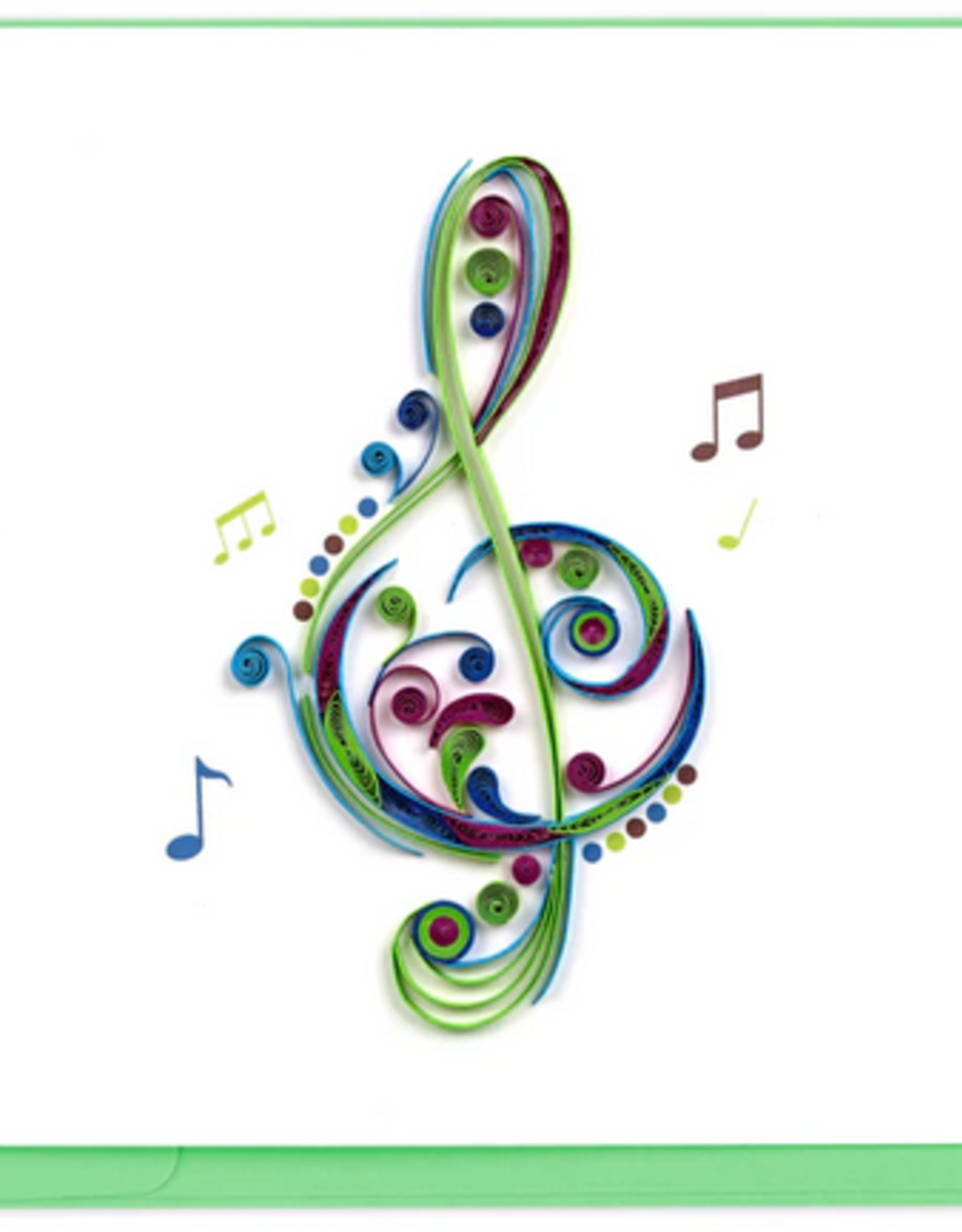 Vietnam Quilling Card  Treble Clef - Vietnam