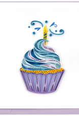 Vietnam Quilling Card  Birthday Cupcake and Candle - Vietnam