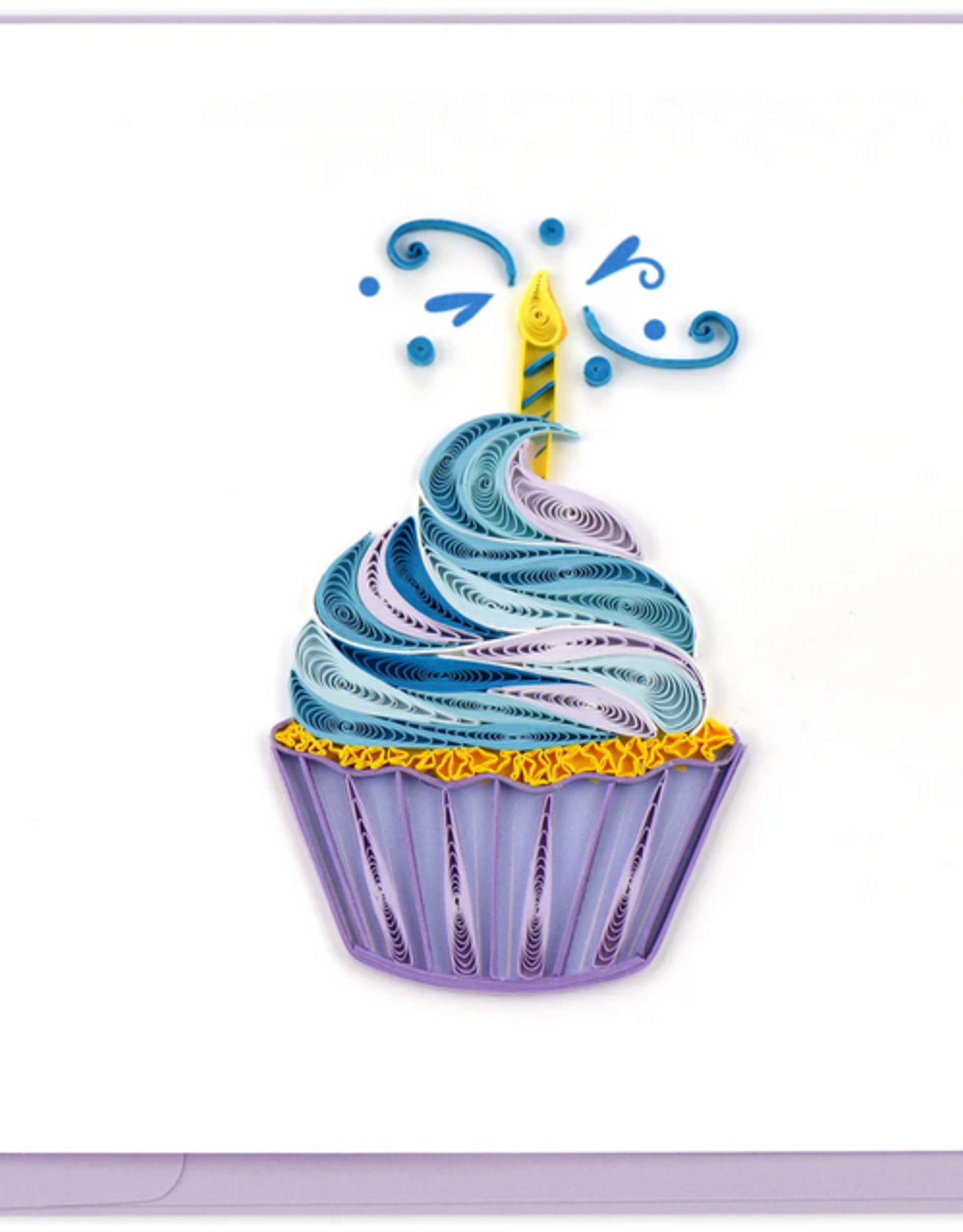 Vietnam Quilling Card  Birthday Cupcake and Candle - Vietnam