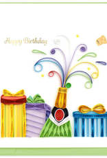 Vietnam Quilling Card  Birthday Champagne - Vietnam
