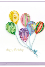 Vietnam Quilling Card  Birthday Colourful Balloon Bunch - Vietnam