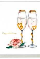 Vietnam Quilling Card  Wedding Toasting Flutes - Vietnam
