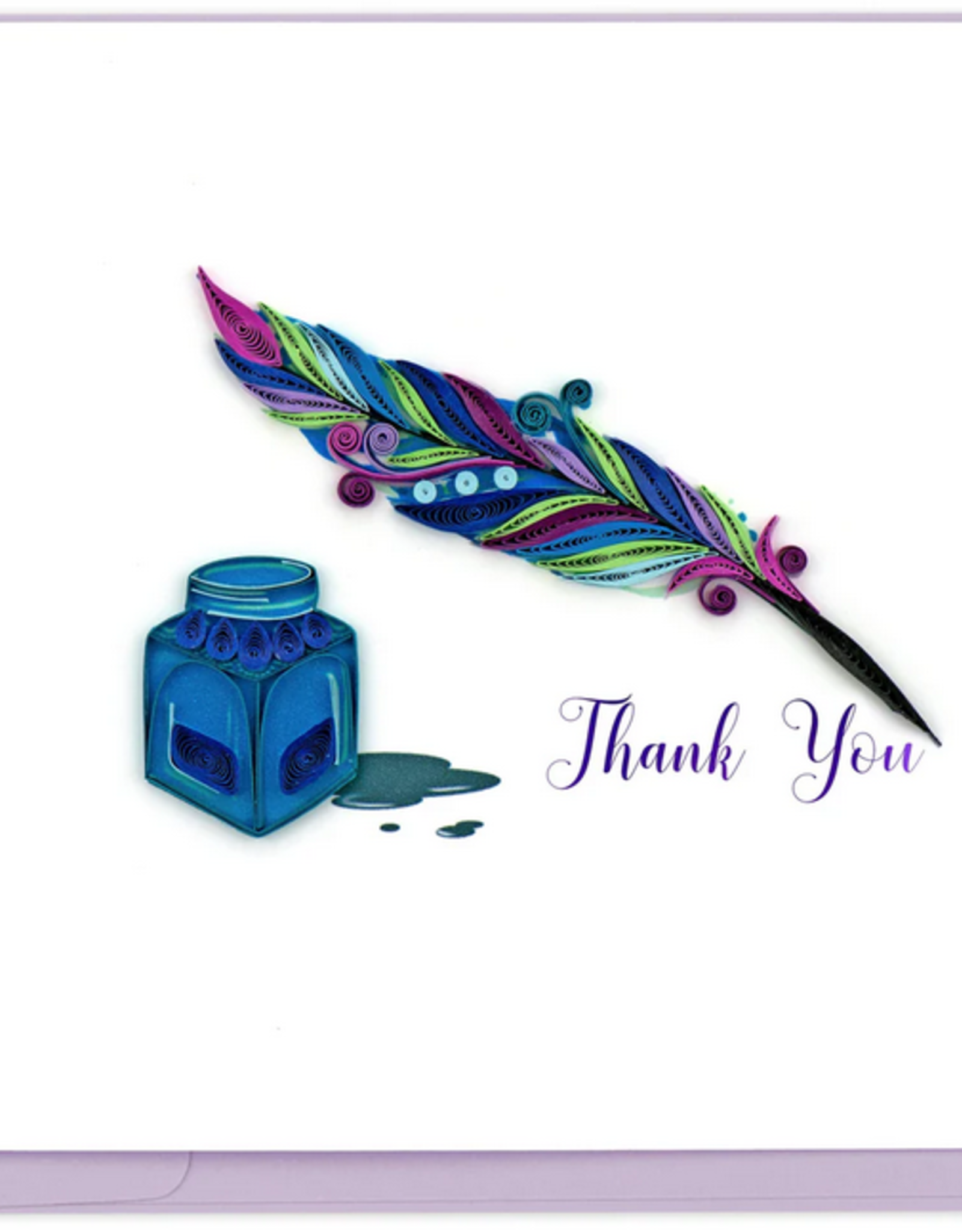 Vietnam Quilling Card  Thank You Quill and Ink - Vietnam