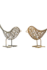India Wrapped Wire Birds Antiqued - India
