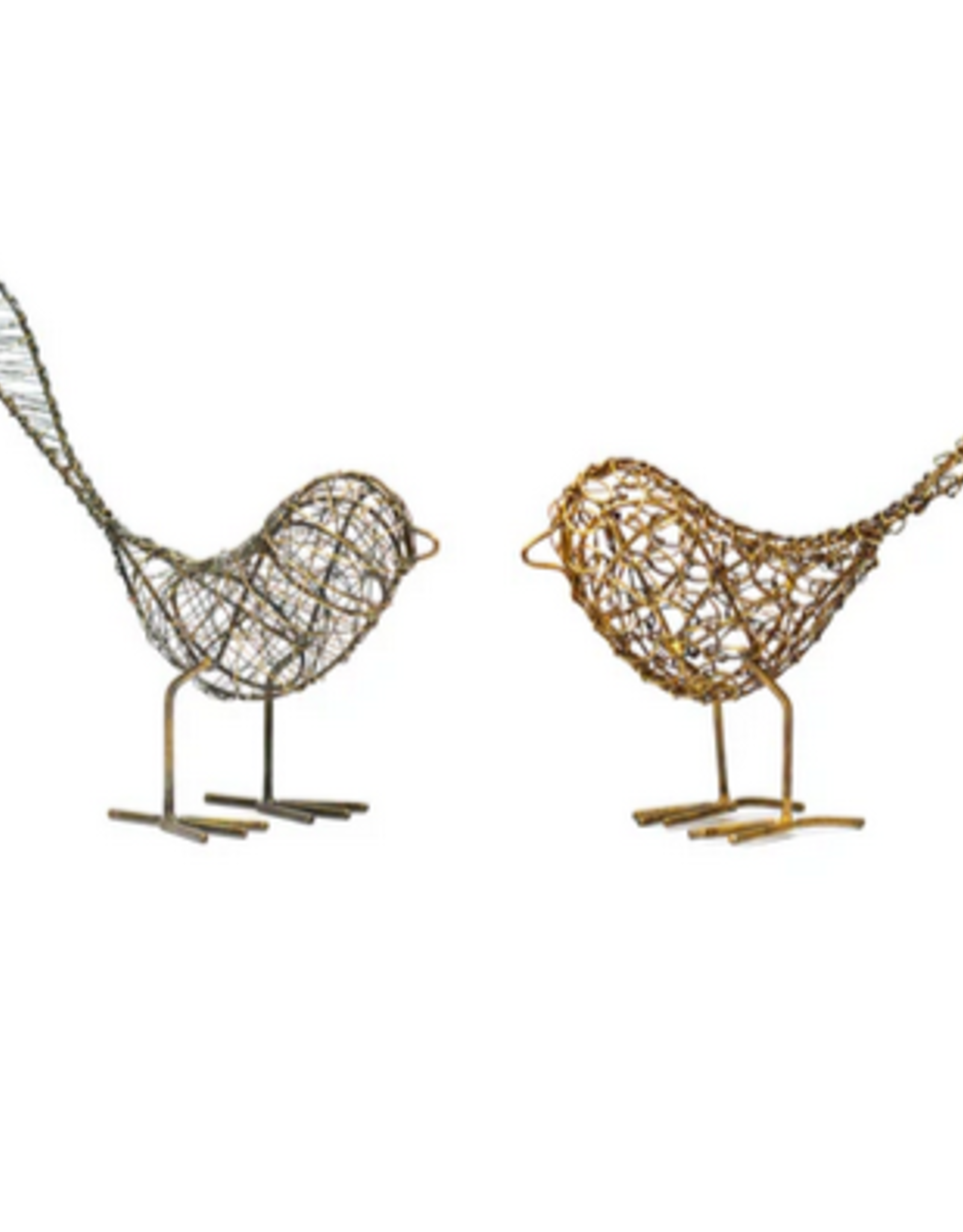 India Wrapped Wire Birds Antiqued - India