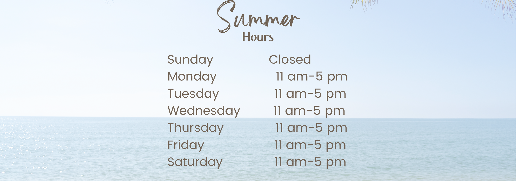 Store Hours