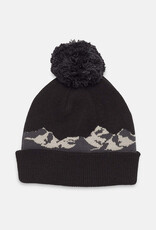 Canada Beanie Mountain Scenic Pom (Meteorite Black/Stone Grey)