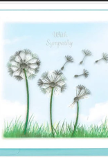 Vietnam Quilling Card Dandelions Sympathy - Vietnam