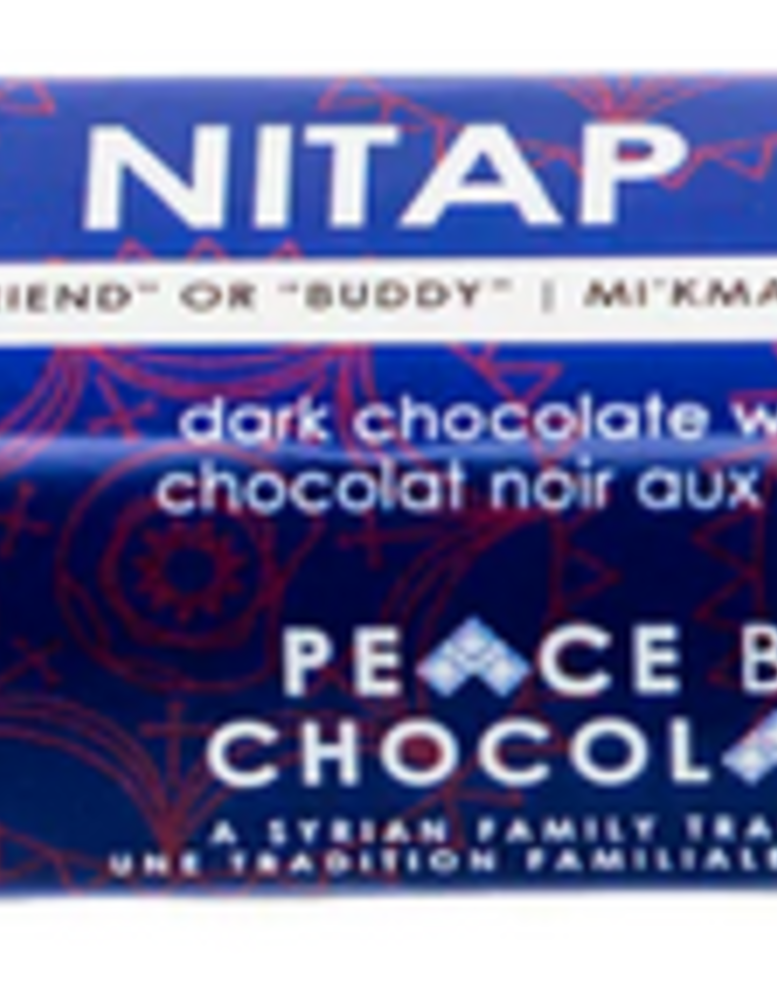 Canada NITAP Chocolate Bar (46g) Dark Blueberries - Peace By Chocolate
