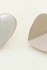 China Earrings Give Hope Silver and Mother of Pearl -  China