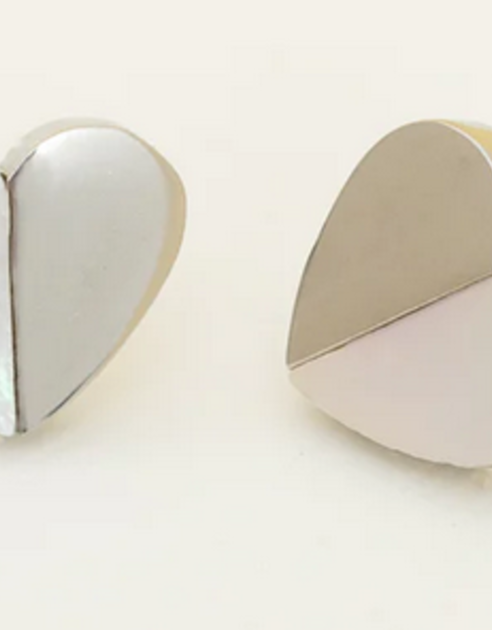 China Earrings Give Hope Silver and Mother of Pearl -  China
