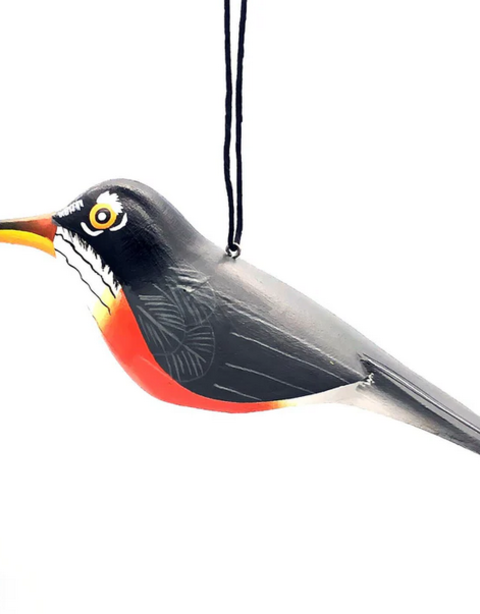 Nicaragua Ornament Balsa American Robin - Nicaragua