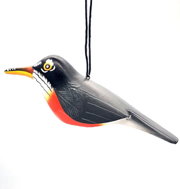 Nicaragua Ornament Balsa American Robin - Nicaragua