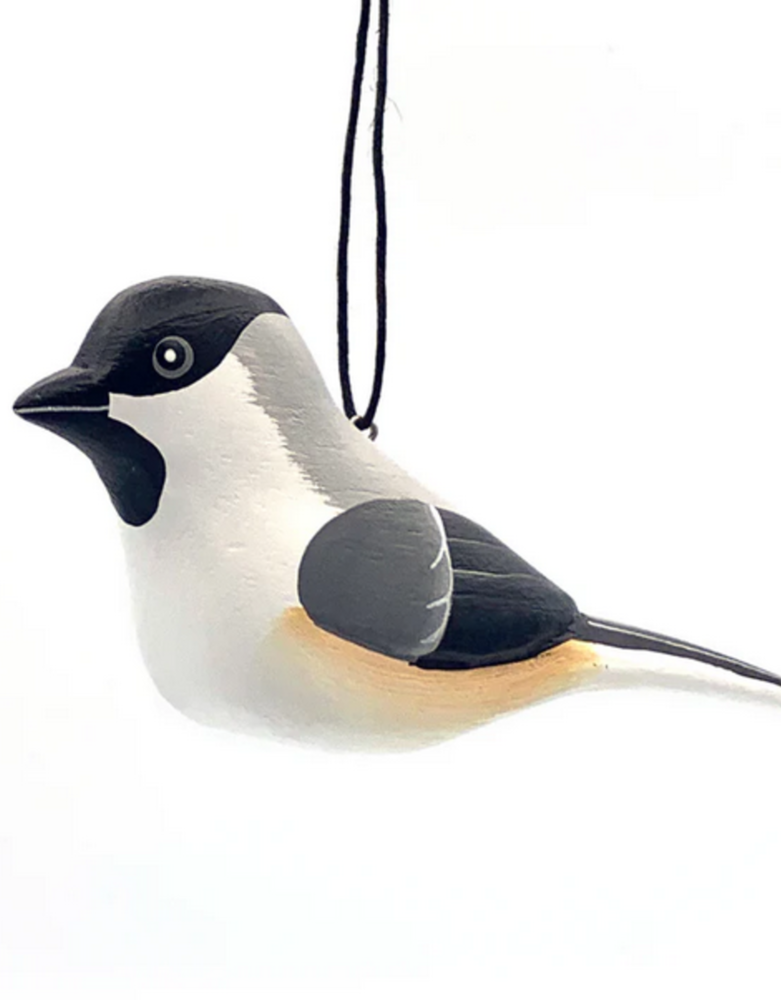 Nicaragua Ornament Balsa Black Capped Chickadee - Nicaragua