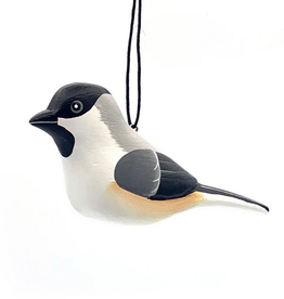 Nicaragua Ornament Balsa Black Capped Chickadee - Nicaragua