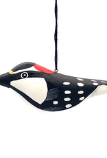 Nicaragua Ornament Balsa Downy Woodpecker - Nicaragua
