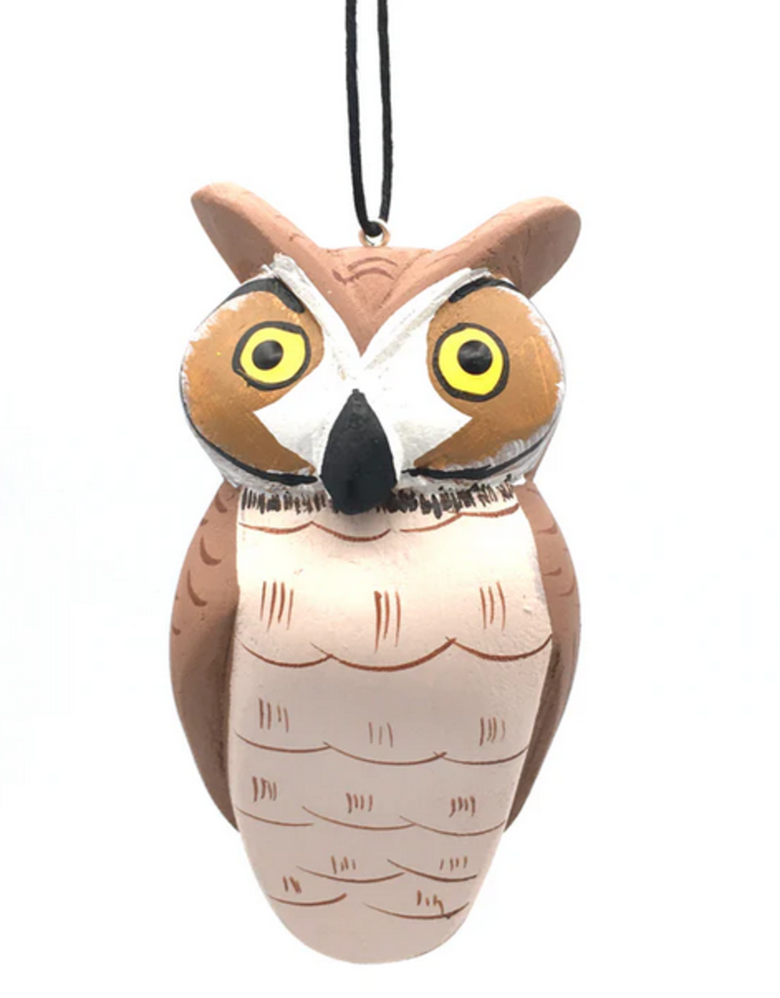 Nicaragua Ornament Balsa Great Horned Owl - Nicaragua