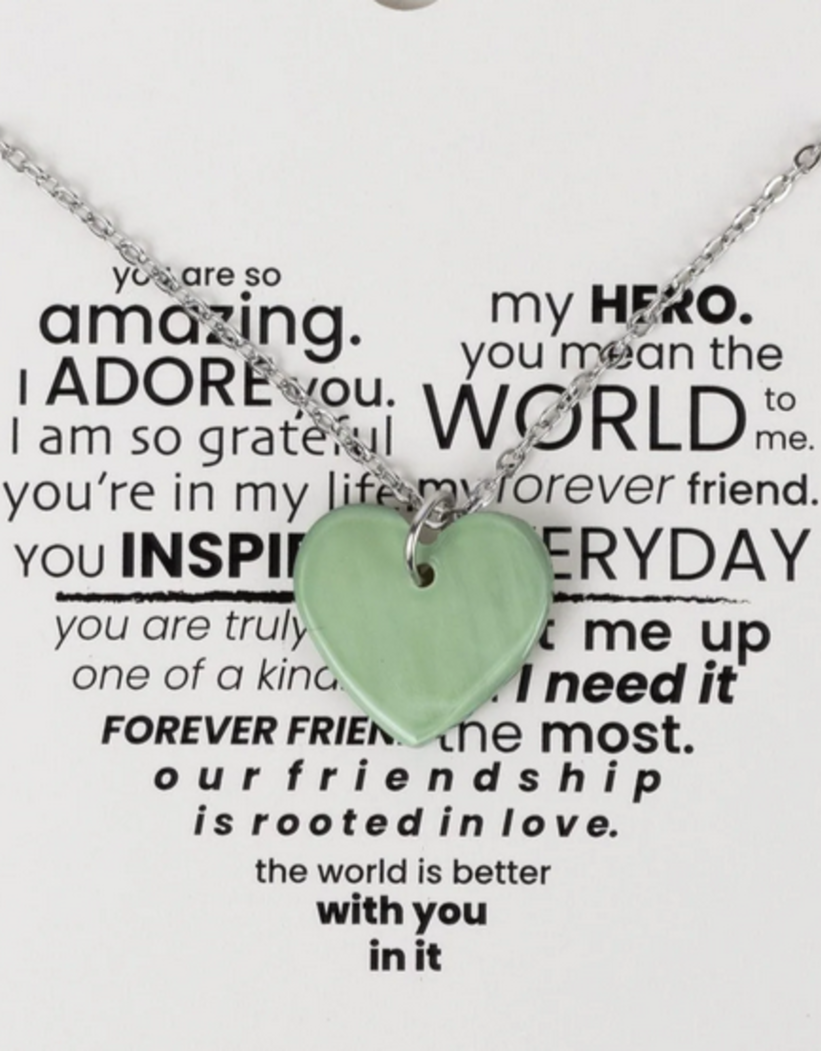 Vietnam Necklace Green Heart  - Vietnam