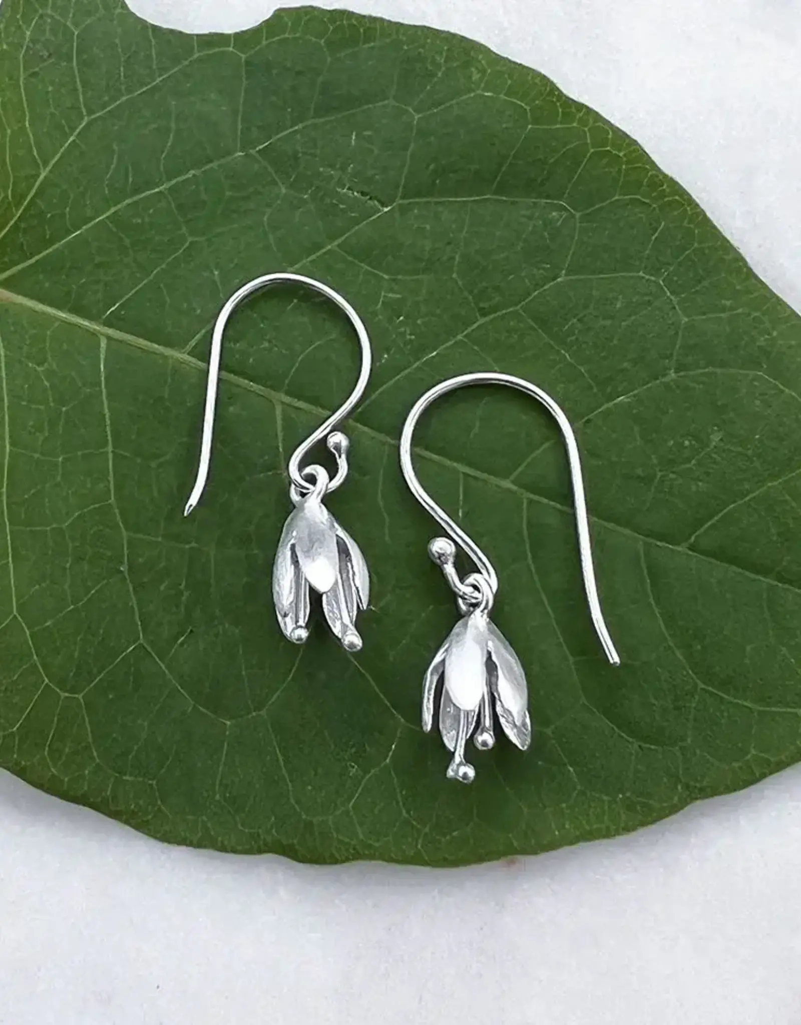 Indonesia Earrings Petit Flower Sterling Silver - Indonesia