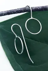 Indonesia Earrings Circle Around Sterling Silver - Indonesia Indonesia Earrings Circle Around Sterling Silver - Indonesia