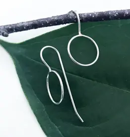 Indonesia Earrings Circle Around Sterling Silver - Indonesia