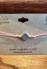 Guatemala Bracelet Diamond String Pink - Gautemala