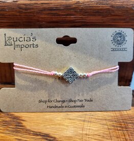 Guatemala Bracelet Diamond String Pink - Gautemala Guatemala Bracelet Diamond String Pink - Gautemala