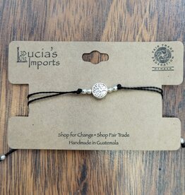 Guatemala Bracelet Tree of Life Charm Earth Black - Gautemala Guatemala Bracelet Tree of Life Charm Earth Black - Gautemala