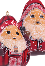 Peru Ornament Gourd Santa Open Eyes - Peru