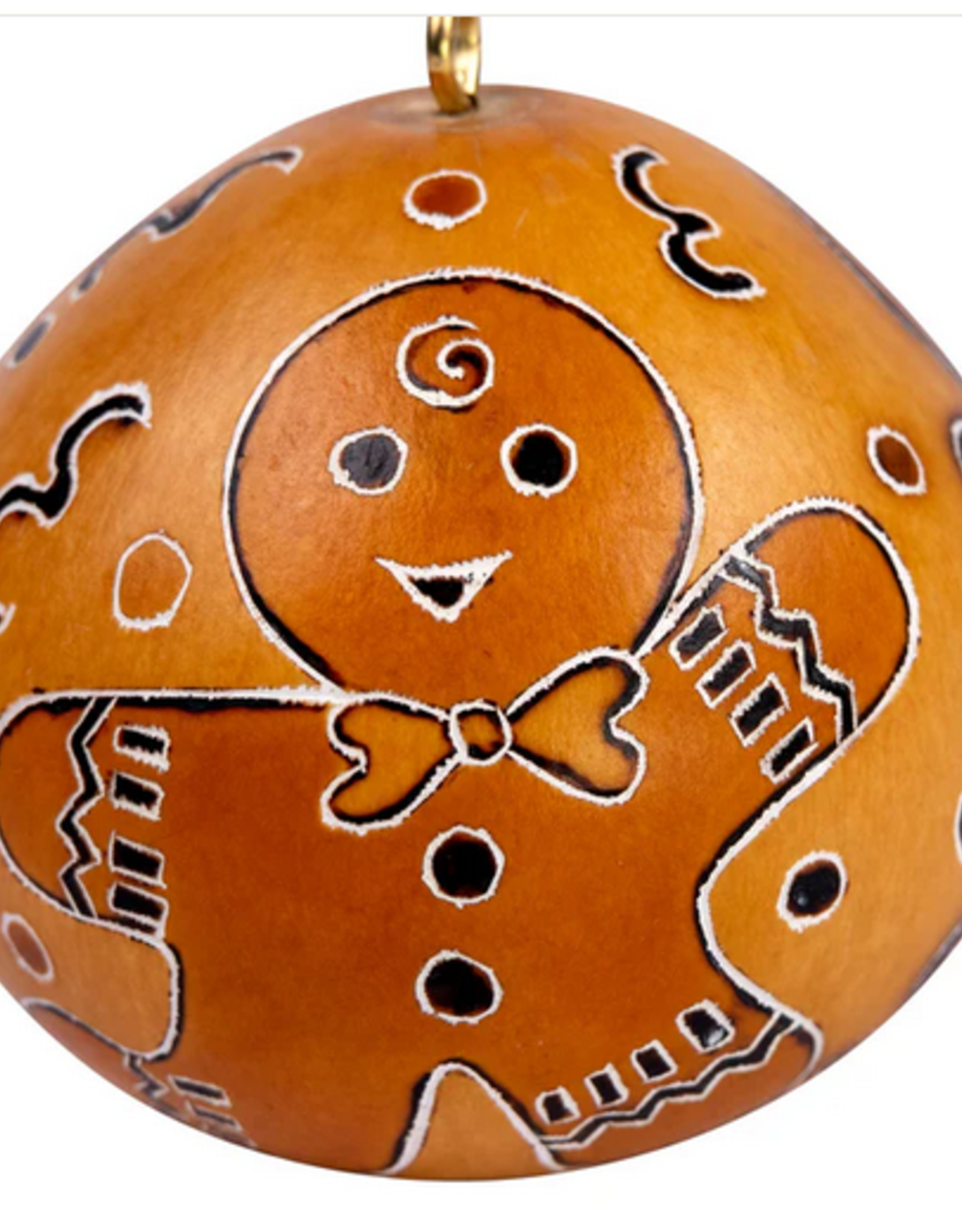 Peru Ornament Gourd Ginger Bread Gold - Peru