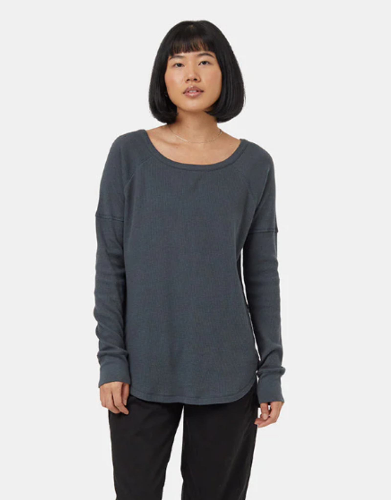 Canada Tree Waffle Longsleeve Forest River Green Medium