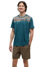 Canada T-Shirt L Retro Juniper Seaport Heather Midnight Blue Large