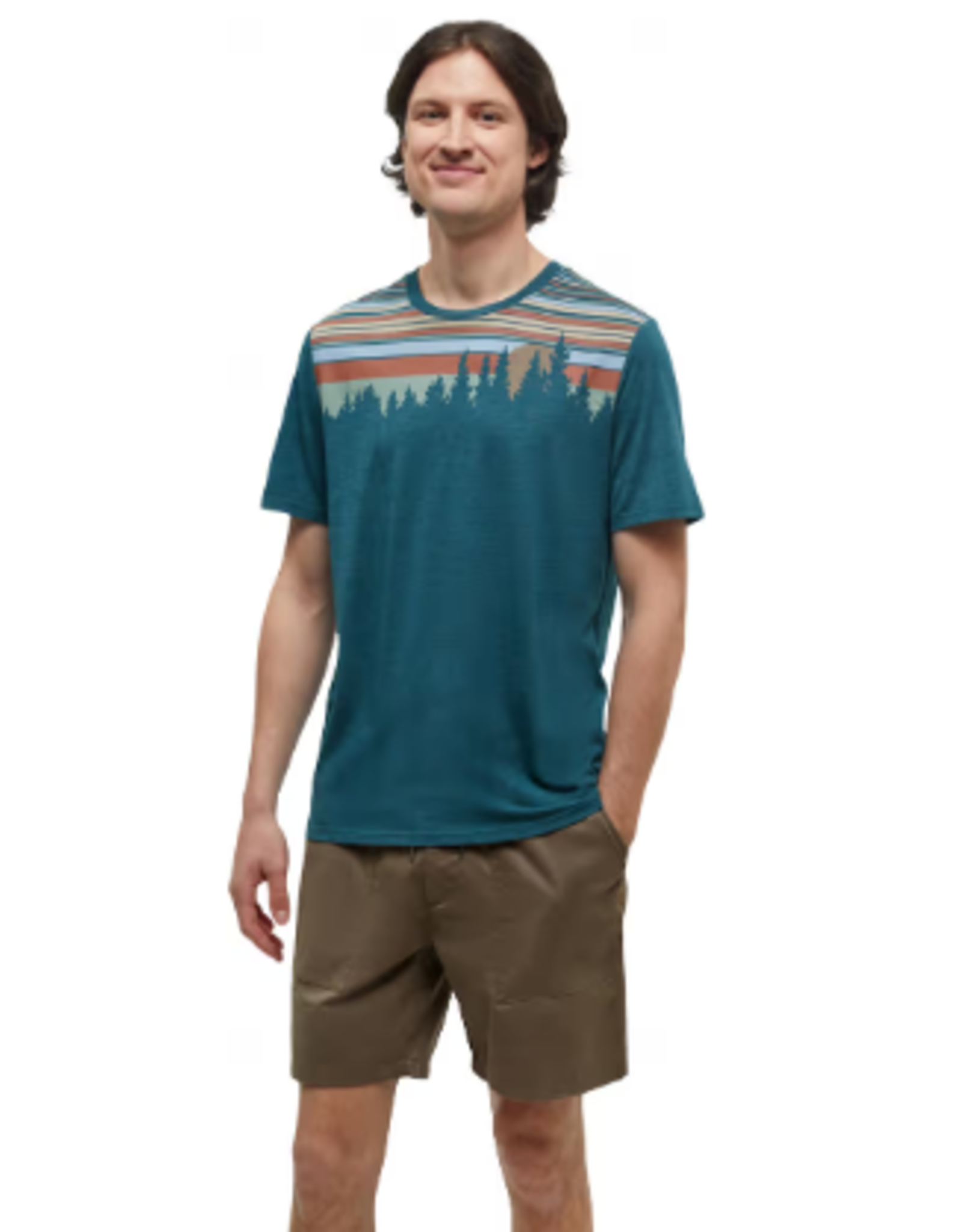 Canada T-Shirt L Retro Juniper Seaport Heather Midnight Blue Large